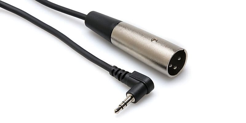 Hosa XLR Ma > 3,5mm ST Angled 0,3m