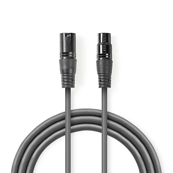 Nedis DMX Cable 3-Pin Dark Grey 5m