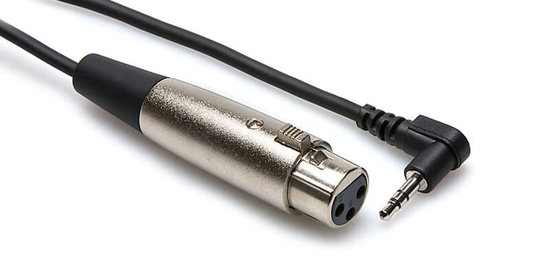 Hosa XLR Fe > 3,5mm Ma ST Angled 0,6m