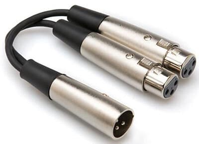 Hosa Dual XLR3Fe to XLR3Ma