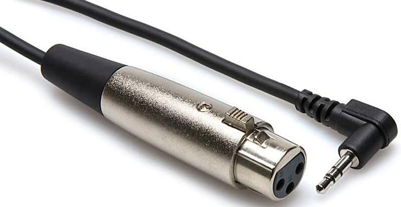 Hosa XLR Fe > 3,5mm Ma ST Angled 0,3m