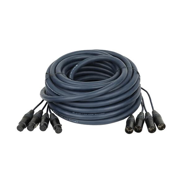 DAP Audio DMX Snake 4 way 5 pole XLR 25m Neutrik