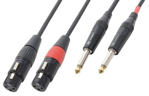 Connex PD Cable 2xXLR Female-2x6.3 Mono 1,5m