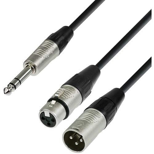 Adam Hall 1x6.3mm ST > 1xXLR Fe Ma 1,8m
