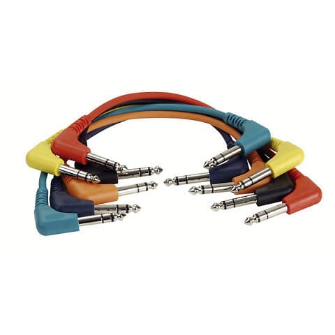 DAP Audio 1x6.3mm ST angled > 0,3m (6-pack)