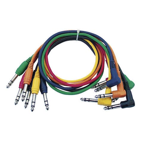 DAP Audio 1x6.3mm ST > angled 0,3m (6-pack)