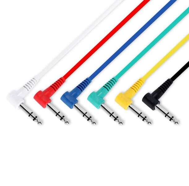 Adam Hall 6,3mm Ma > Angled 0,3m Patchcable