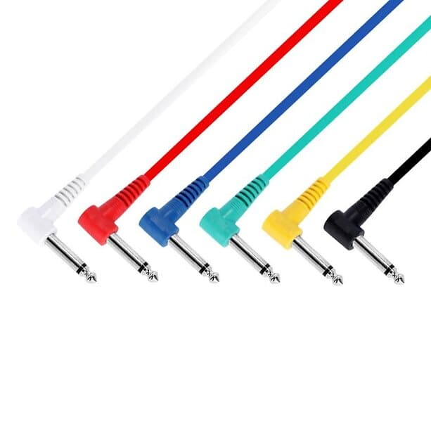 Adam Hall 6,3mm Ma > Angled 0,6m Patchcable MONO