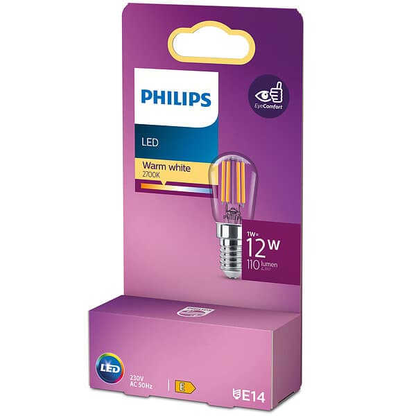 Philips LED E14 T25S 15W Klar 110lm