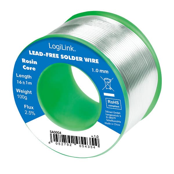 LogiLink Lödtenn blyfritt 1mm 100g SA0004