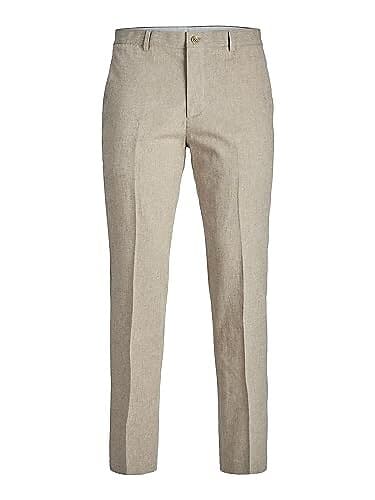 Jack & Jones Herr Jprriviera Linne Slim Fit Dress Pants (Herr)