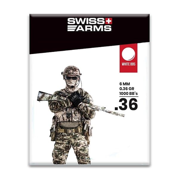 Swiss Arms 0,36g BB White 1000 bbs