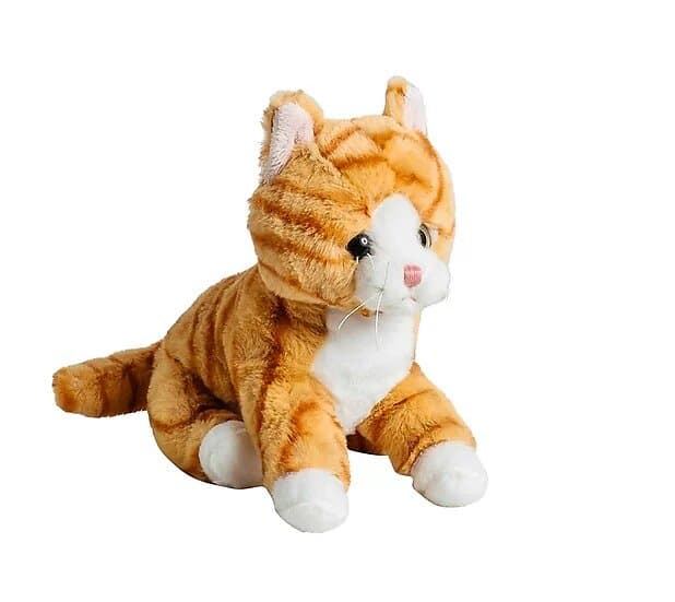 Molli Toys Gosedjur Katt Ginger, Orangerandig