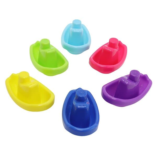 Rätt Start Badleksak, Båtar, 6-Pack