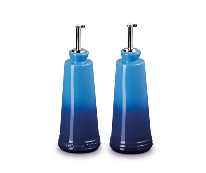 Le Creuset Signature & Vinägerset Azure blue