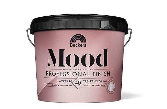 Beckers Mood Pro Finish Lackfärg 40 Halvblank, 200 Vit, 3l 710003996