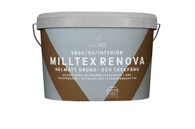 Alcro Milltex Renova Grund- och Täckfärg Vit 10l 710017252 10L