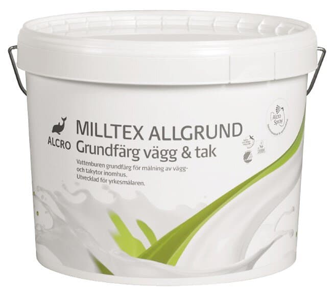 Alcro Milltex Allgrund Grundfärg, Vit, 4l 100434