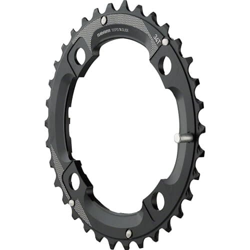 SRAM Mtb 104 Bcd Chainring Svart 36t