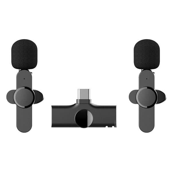 Lippa Wireless Lavalier Microphone x2 med USB-C