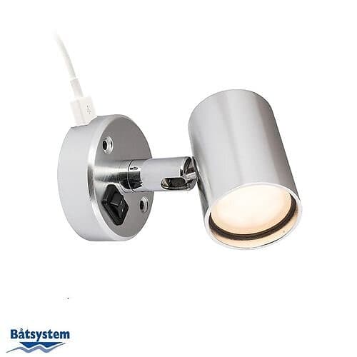 Båtsystem Läslampa led tube d1 med usb uttag