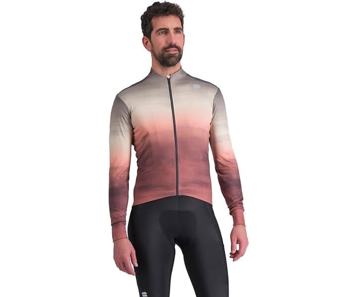 Sportful Flow Supergiara Thermal Long Sleeve Jersey Brun,Röd S Man