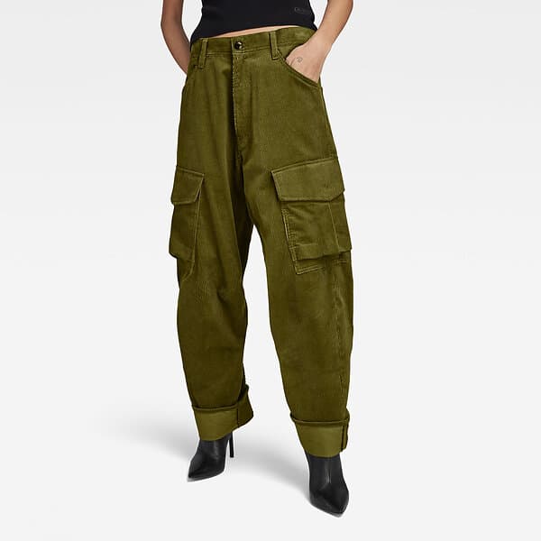 G-Star Raw Cargo Cord 3D Boyfriend Pants (Dam)