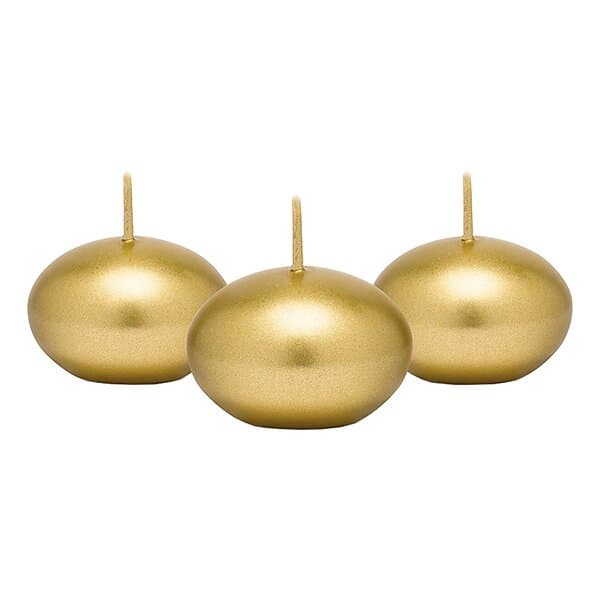 PartyDeco Flytande Ljus Guld Metallic 50-pack