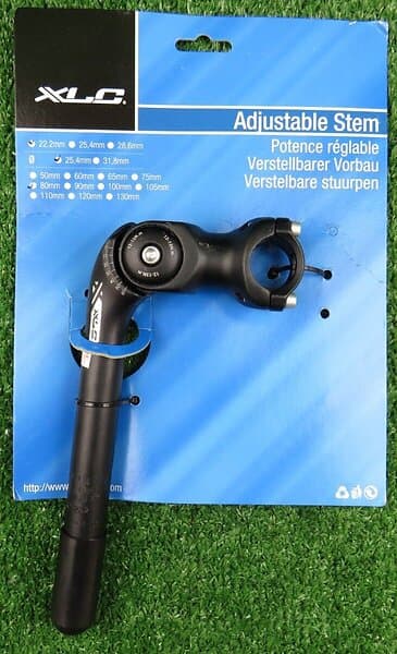 XLC St T02 25,4 Mm Adjustable Stem Svart 80 mm 0º 60º