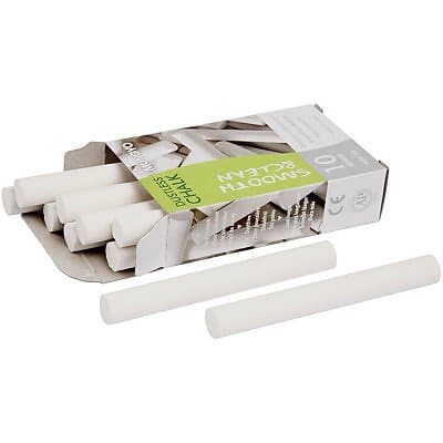 Mungyo Tavelkritor Vita Längd: 8 cm 100 st