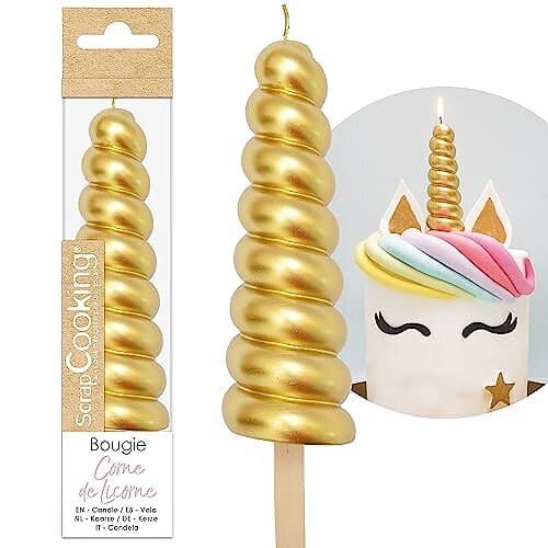 ScrapCooking Tårtljus Unicorn enhörning horn