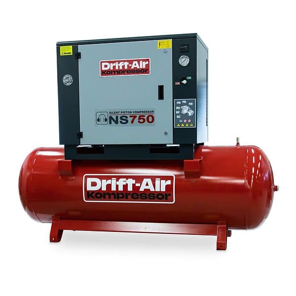 Drift-Air Kompressor Ljudisolerad 7,5 hk 500l 700l/min 400 V Y/D 10 bar