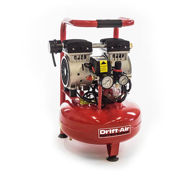 Drift-Air Kompressor 0,8 hk 15l 105l/min 230 V Tystgående Oljefri