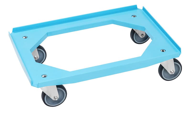 Kongamek Tralla 615x415x170mm 200kg, Blå, 4 länk