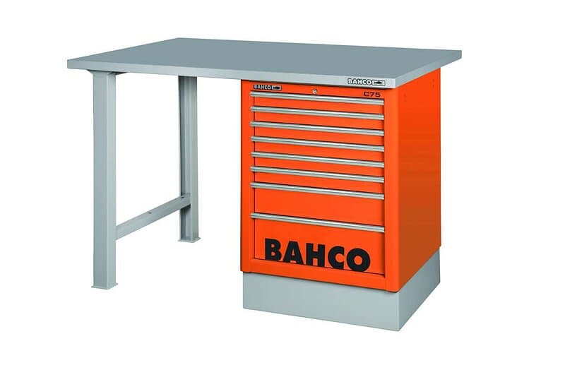 Bahco Arbetsbänk 1495K8CWB18TS 8 lådor 1800 mm orange stål