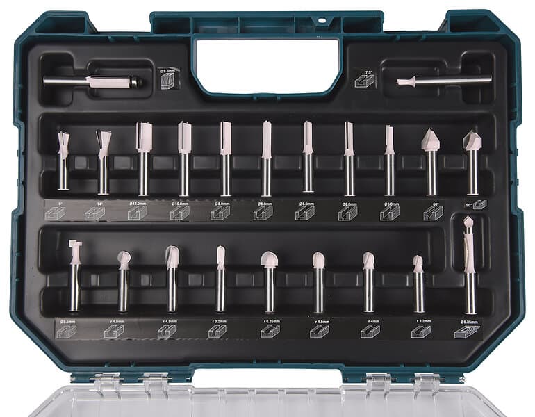 Makita Frässtålsats D-74784, 22 delar