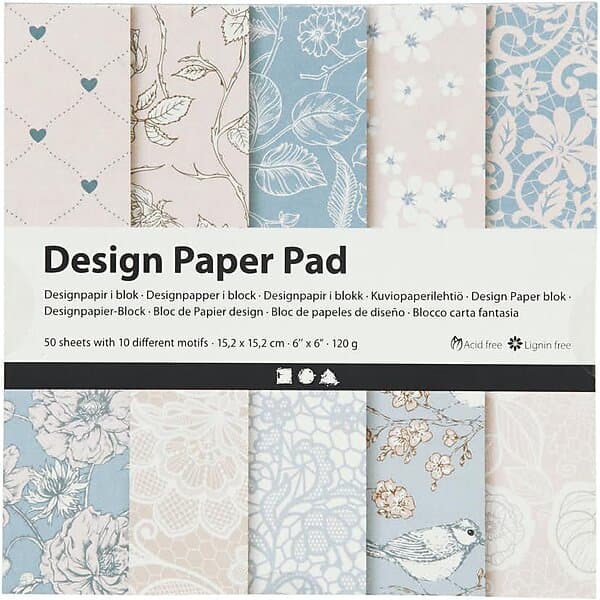 Creativ Company Designpapper 50 Ark/1 Förp 225916