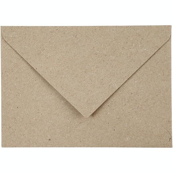 Creativ Company Kuvert Kvist Stl 11,5x16 cm Beige 50 St/1 Förp kuvert, beige, kuvertstl. cm, 120g, st./ 1 20530