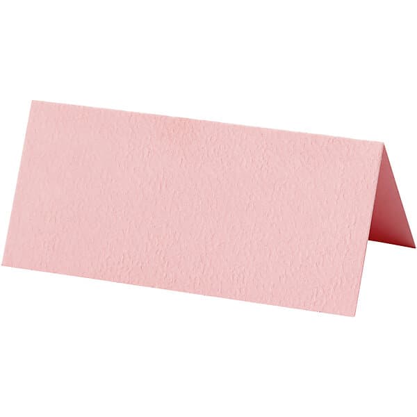 Creativ Company Bordskort Stl 9x4 cm 20 st/1 Förp Bordskort, ljusröd, rosa, stl. cm, 220g, st./ 1 förp 228719