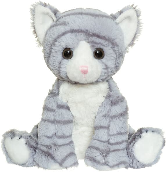 Teddykompaniet Gosedjur Kattkompisar Mio 23 cm, Grårandig
