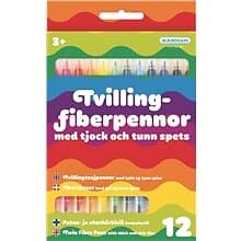 Kärnan Fiberpennor Tvilling 12 st