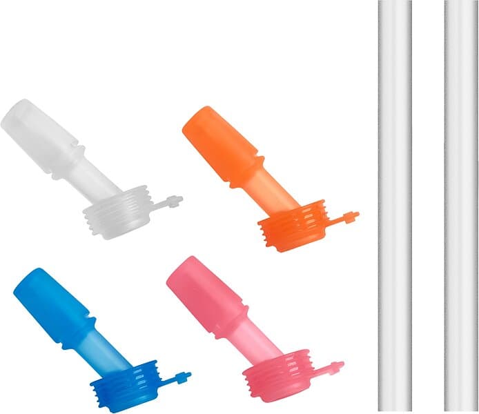 CamelBak Eddy+ Kids Bite Valve 4-pack & 2 Straws
