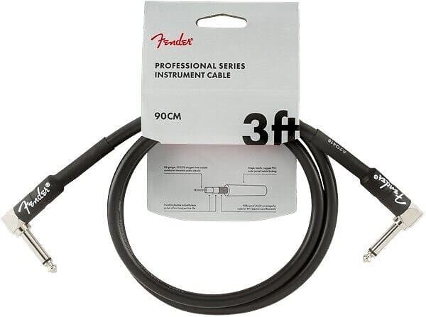 Fender Professional Series Instrument Cable 3' Black