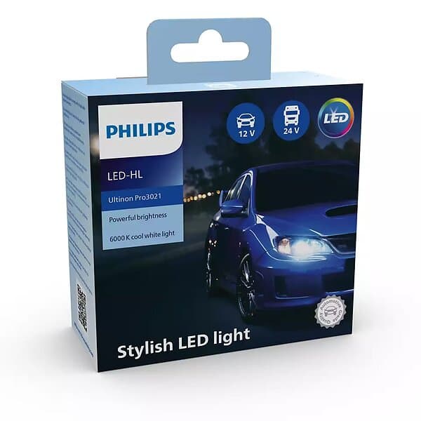 Philips Led konvertering HB3/HB4 Ultinon Pro3021 11005U3021X2