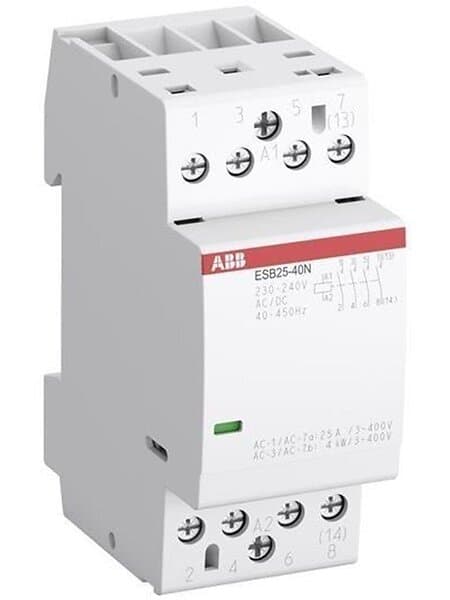 ABB Esb25-40n-06 installation contactor 4no/0nc 230-240 v ac/dc