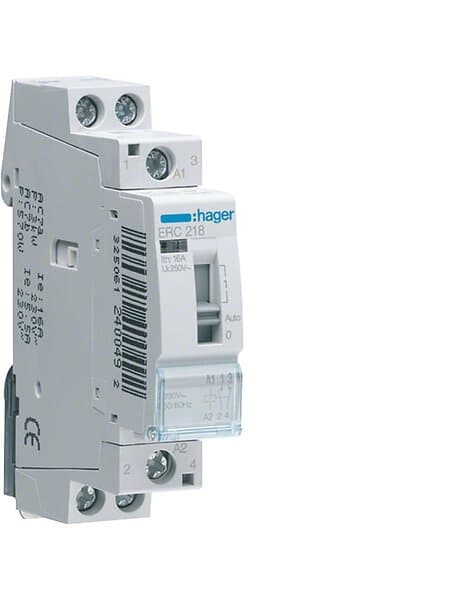 Hager Relay 16a 1no+1nc 230v~50/60hz