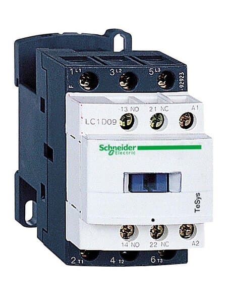 Schneider Electric Tesys d contactor lc1d09bl 3p(3 no) ac-3 440 v 9 a 24 v dc bobina