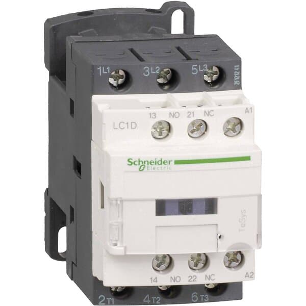 Schneider Electric Tesys d contactor lc1d12p7 3p 12a ac-3 5,5kw@400v 1no+1nc