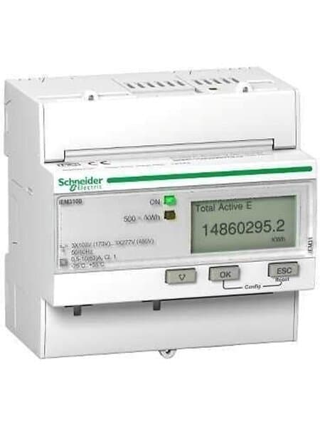 Schneider Electric Triphase kwh meter ct pulse mid