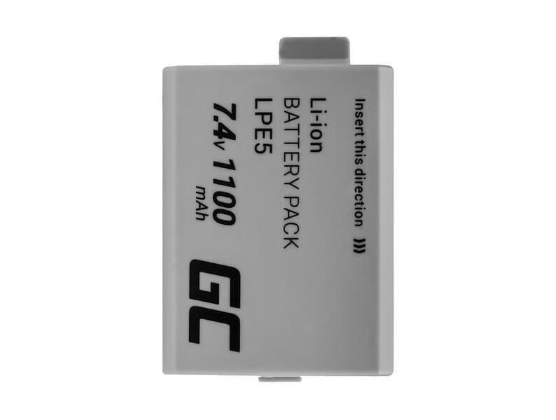 Batteri till Canon LP-E5 EOS 450D 500D 1000D etc., 7,4V 1500mAh